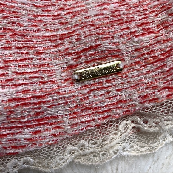 Pili Carrera Baby's Tweed Red Dress Size 18 Months Made in Spain - Picture 7 of 12